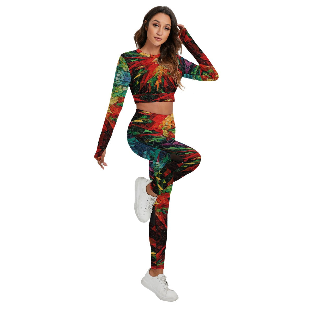 Ensemble Sport Femme avec Top Dos Nu et Leggings