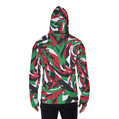 All-Over Print Men's Pullover Hoodie With Mask