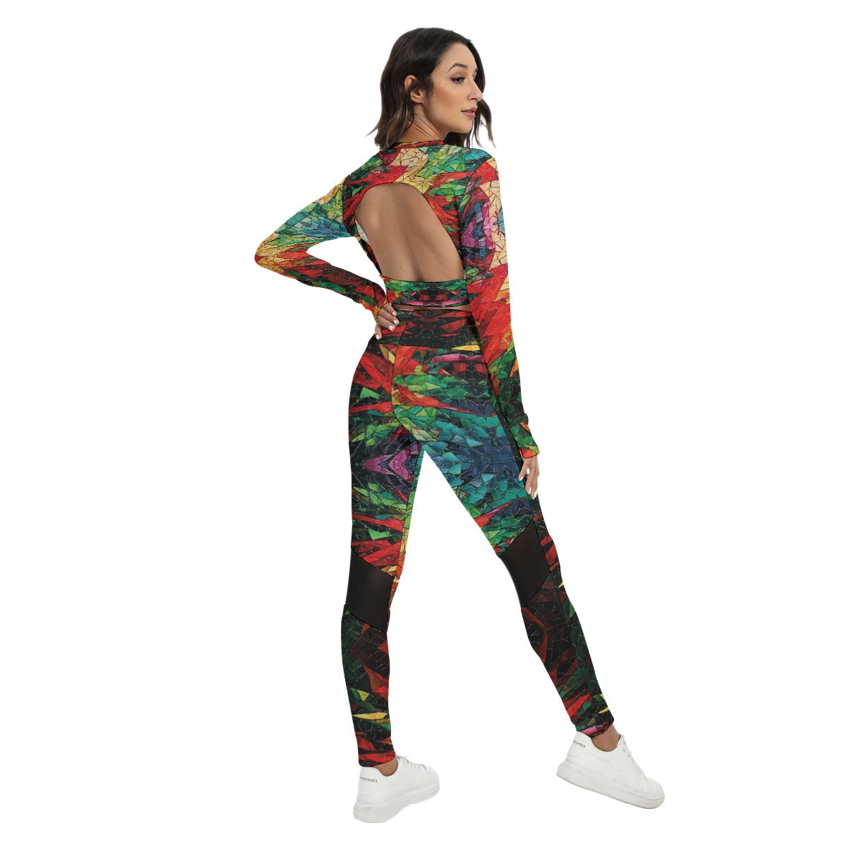 Ensemble Sport Femme avec Top Dos Nu et Leggings